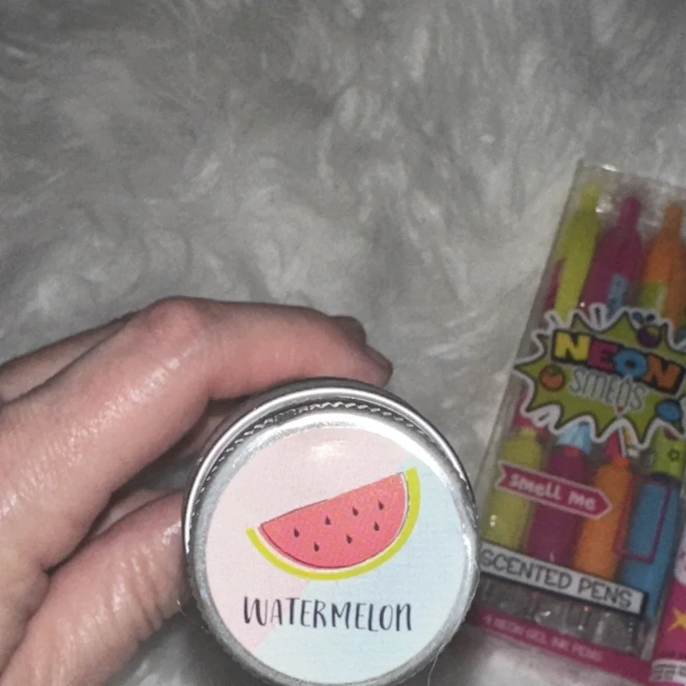 Smens Scented Pens Black Ink Medium Point 8 Count Lot Sugar Skull‎ Neon Glitter